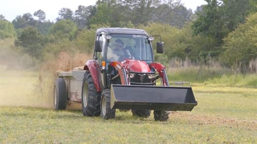 yt 359 yanmar compact tractor driving on land