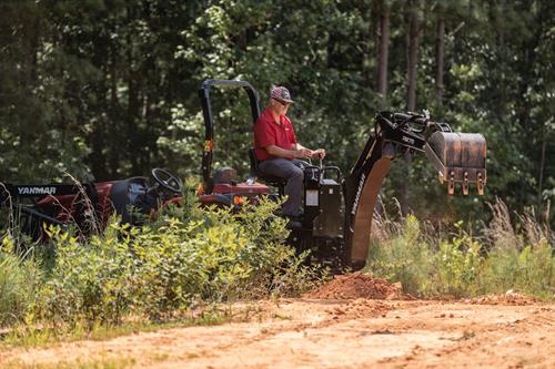 SM240 with digger in action