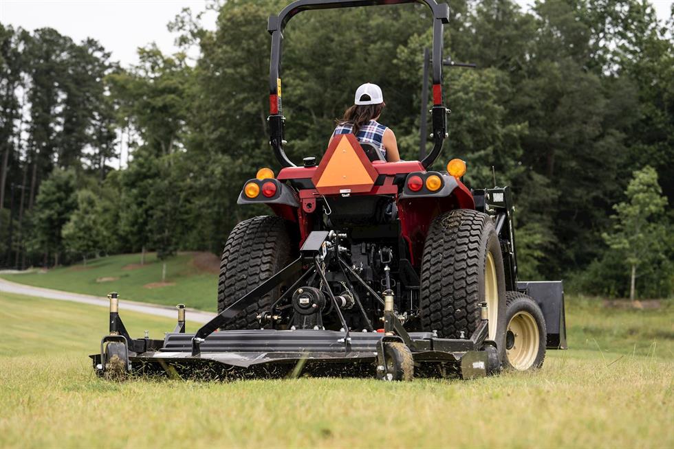 sm240h with mower rear view